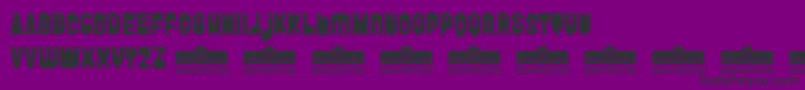 FunghettoTrial Font – Black Fonts on Purple Background