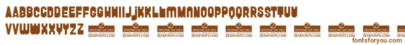 FunghettoTrial Font – Brown Fonts on White Background
