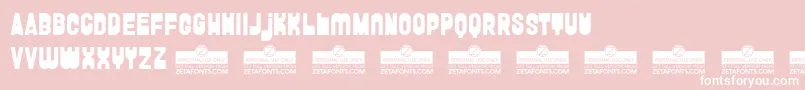 FunghettoTrial Font – White Fonts on Pink Background