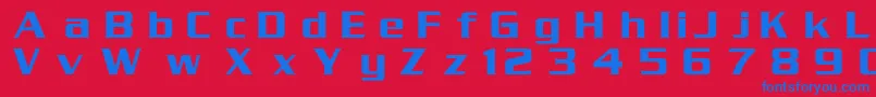 SerpentinMedium Font – Blue Fonts on Red Background