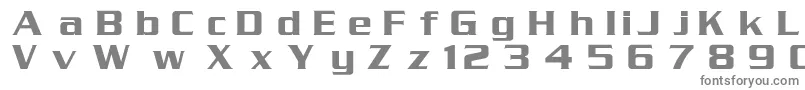 フォントSerpentinMedium – 白い背景に灰色の文字