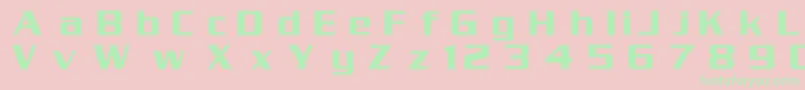 SerpentinMedium Font – Green Fonts on Pink Background