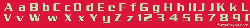 SerpentinMedium Font – Green Fonts on Red Background