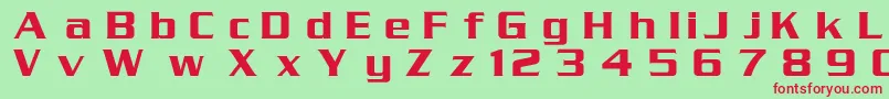 SerpentinMedium Font – Red Fonts on Green Background