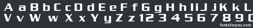 フォントSerpentinMedium – 黒い背景に白い文字