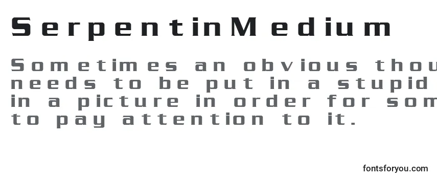 SerpentinMedium Font
