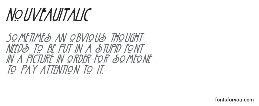 Review of the NouveauItalic Font