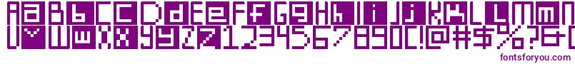 DigitSquare Font – Purple Fonts