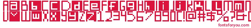 DigitSquare Font – Red Fonts