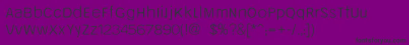 Шрифт Unruly.Light – чёрные шрифты на фиолетовом фоне