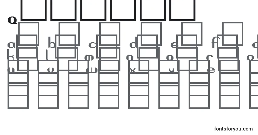 Questor Font – alphabet, numbers, special characters