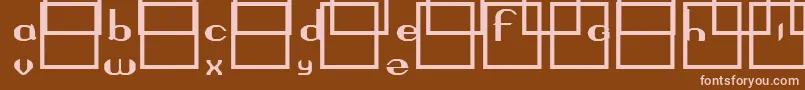 Questor Font – Pink Fonts on Brown Background