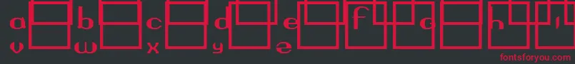 Questor Font – Red Fonts on Black Background