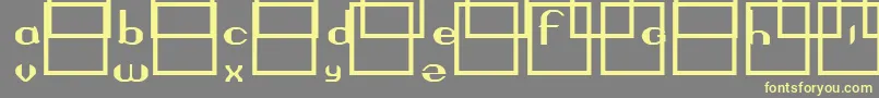 Questor Font – Yellow Fonts on Gray Background