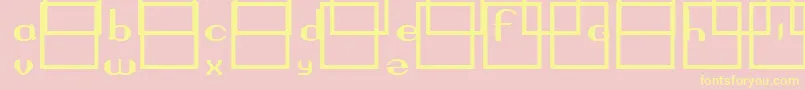 Questor Font – Yellow Fonts on Pink Background