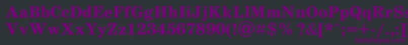 Police Schoolb0 – polices violettes sur fond noir