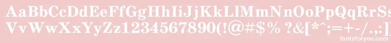 Schoolb0 Font – White Fonts on Pink Background