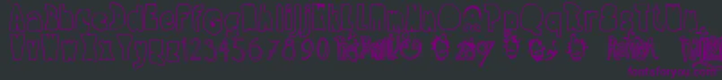 RamonBold-Schriftart – Violette Schriften auf schwarzem Hintergrund