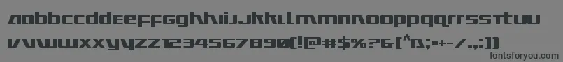 Шрифт Ultramarinesbold – чёрные шрифты на сером фоне