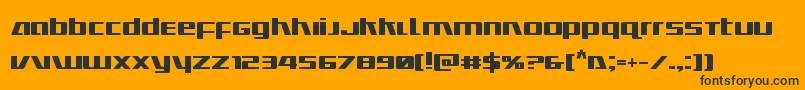 Ultramarinesbold Font – Black Fonts on Orange Background