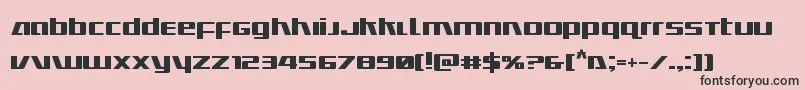 Ultramarinesbold Font – Black Fonts on Pink Background