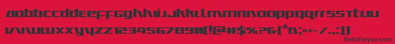 Ultramarinesbold Font – Black Fonts on Red Background