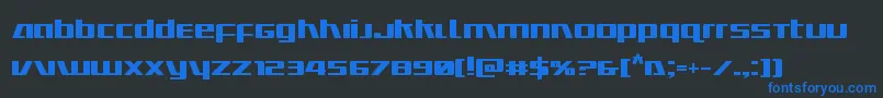 Ultramarinesbold Font – Blue Fonts on Black Background