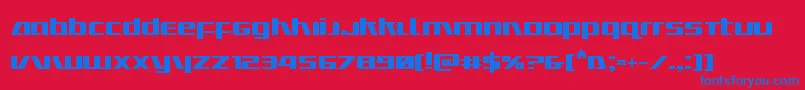 Ultramarinesbold Font – Blue Fonts on Red Background