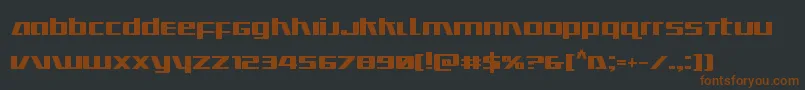 Ultramarinesbold Font – Brown Fonts on Black Background