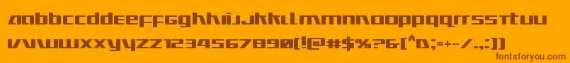 Ultramarinesbold Font – Brown Fonts on Orange Background