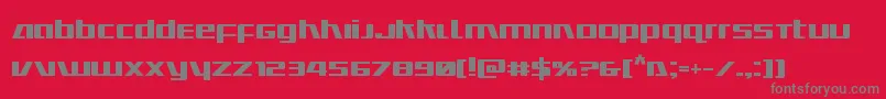 Ultramarinesbold Font – Gray Fonts on Red Background