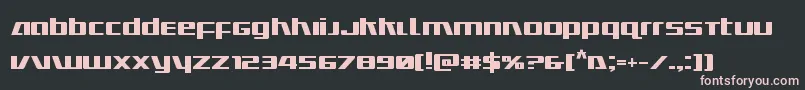 Ultramarinesbold Font – Pink Fonts on Black Background