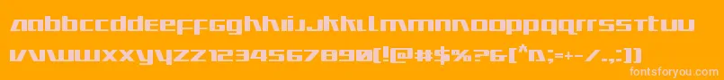 Ultramarinesbold Font – Pink Fonts on Orange Background