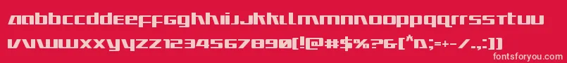 Ultramarinesbold Font – Pink Fonts on Red Background