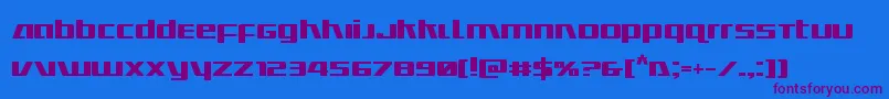 Ultramarinesbold Font – Purple Fonts on Blue Background