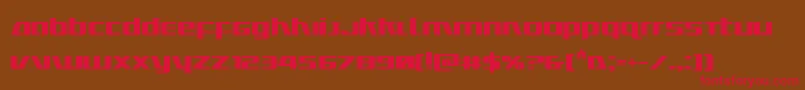 Ultramarinesbold Font – Red Fonts on Brown Background