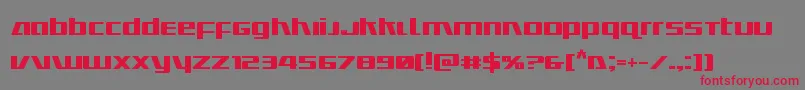 Ultramarinesbold Font – Red Fonts on Gray Background