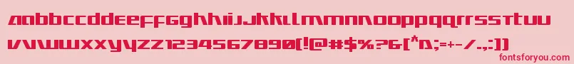 Ultramarinesbold Font – Red Fonts on Pink Background