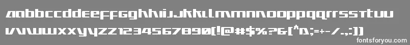 Ultramarinesbold Font – White Fonts on Gray Background