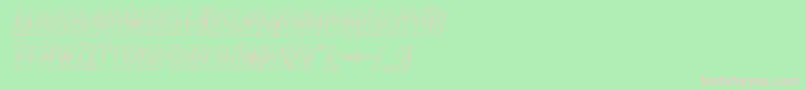 Youngerbros3Dital Font – Pink Fonts on Green Background