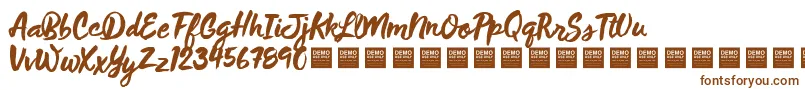 WildThingDemo Font – Brown Fonts on White Background