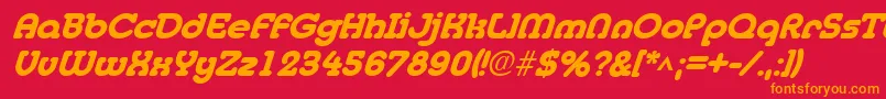 fuente MedflyheavyItalic – Fuentes Naranjas Sobre Fondo Rojo