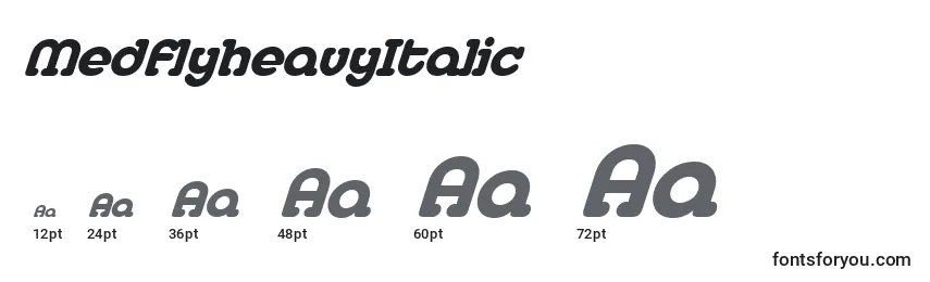 MedflyheavyItalic Font Sizes