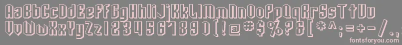 SfArcheryBlackShaded Font – Pink Fonts on Gray Background