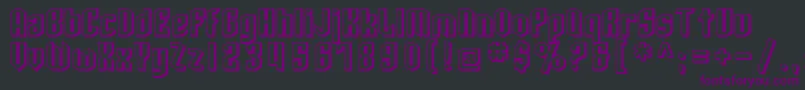 SfArcheryBlackShaded Font – Purple Fonts on Black Background