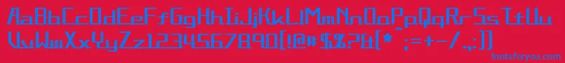 En savoir plus sur la police Alternation Police Alternation – polices bleues sur fond rouge