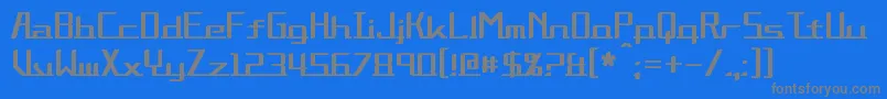 Alternation Font – Gray Fonts on Blue Background