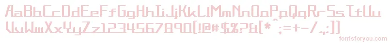 Alternation Font – Pink Fonts on White Background