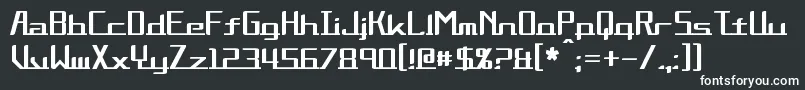 フォントAlternation – 黒い背景に白い文字