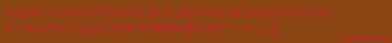 CharringtonUpper Font – Red Fonts on Brown Background